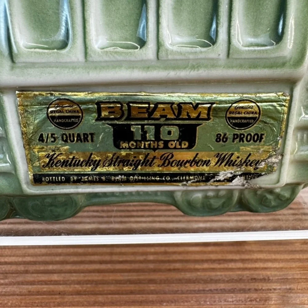 Jim Beam San Francisco Cable Car Ceramic Decanter Vintage Collectible
